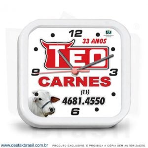 brinde relogio personalizado quadrado