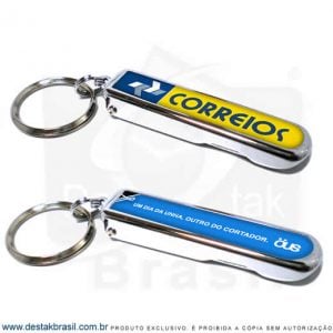 chaveiro personalizado cortador de unha fino
