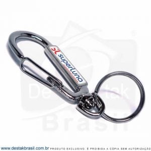 chaveiro personalizado mosquetao promocional