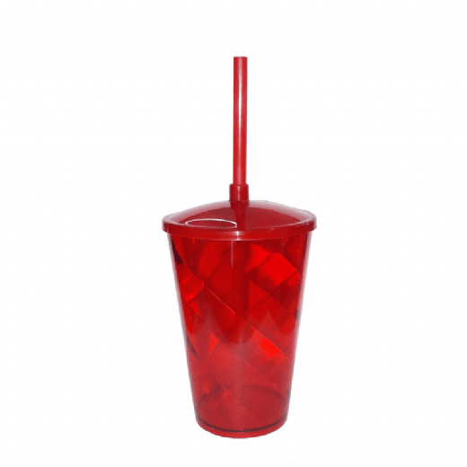 copos acrilico com tampa e canudo