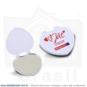 espelho personalizado coração