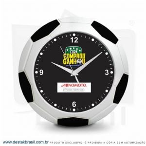 relogio promocional bola de futebol personalizado