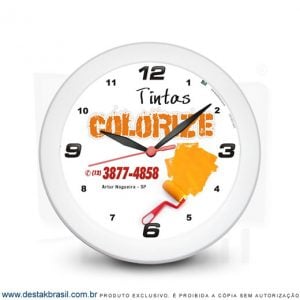 relogio promocional personalizado