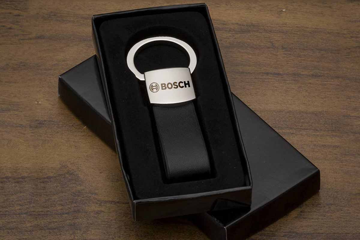 Chaveiro em couro para brindes personalizados